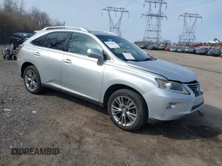 2013 Lexus RX 450h with VIN JTJBC1BA5D2448124, listed as a IAAI auction lot 41783907 with 143,616 mi miles and . Bid and sale history available at DreamBid. Image 1.