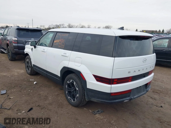 2024 Hyundai Santa Fe SE with VIN 5NMP1DGL0RH033709, listed as a IAAI auction lot 40930297 with 6,451 mi miles and . Bid and sale history available at DreamBid. Image 3.