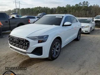 2024 Audi Q8 Premium Plus with VIN WA1BVBF14RD005417, listed as a Copart auction lot 44696575 with 5,619 mi miles and Salvage title. Bid and sale history available at DreamBid. Image 1.
