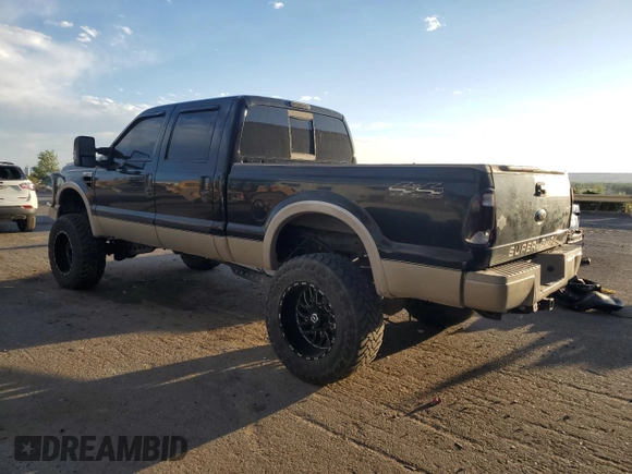 2008 Ford F-250 XL with VIN 1FTSW21R58ED14886, listed as a Copart auction lot 60866345 with 141,980 mi miles and Salvage title. Bid and sale history available at DreamBid. Image 2.