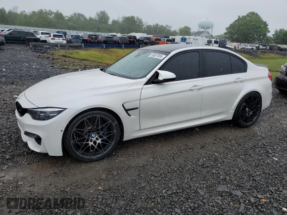 2018 BMW M3 z VIN WBS8M9C5XJ5L71702, wystawiony jako Copart lot #55657055 z przebiegiem Nie podano mil oraz Szkody całkowita. Historia ofert i sprzedaży dostępna na DreamBid. Obrazek 1.