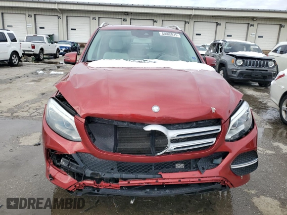 2016 Mercedes-Benz GLE 350 with VIN 4JGDA5HBXGA771552, listed as a Copart auction lot 45095975 with 68,369 mi miles and Salvage title. Bid and sale history available at DreamBid. Image 5.