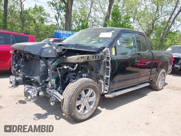 2021 Ford F-150 XL with VIN 1FTFX1E56MFA89186, listed as a IAAI auction lot 42220409 with 95,650 mi miles and . Bid and sale history available at DreamBid. Image 6.