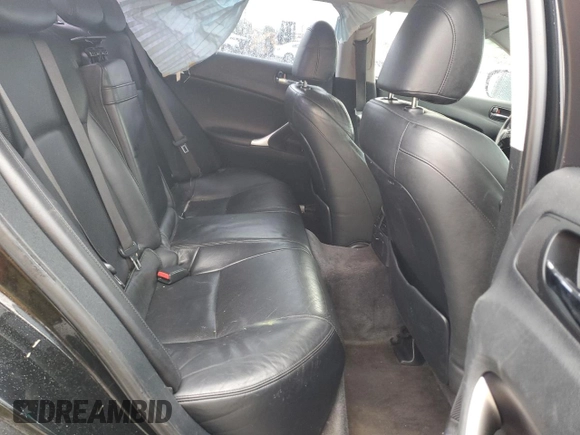 2007 Lexus IS 250 with VIN JTHBK262872039083, listed as a Copart auction lot 57882035 with 191,011 mi miles and Salvage title. Bid and sale history available at DreamBid. Image 10.