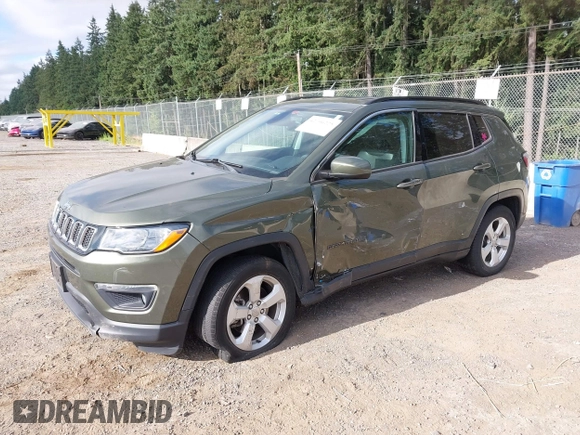 2018 Jeep Compass Latitude z VIN 3C4NJDBB7JT261252, wystawiony jako IAAI lot #42706225 z przebiegiem 56 303 mil mil oraz . Historia ofert i sprzedaży dostępna na DreamBid. Obrazek 17.