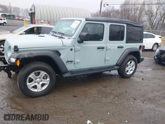 2023 Jeep Wrangler Sport S with VIN 1C4HJXDN5PW609316, listed as a IAAI auction lot 40960863 with 15,614 mi miles and . Bid and sale history available at DreamBid. Image 17.