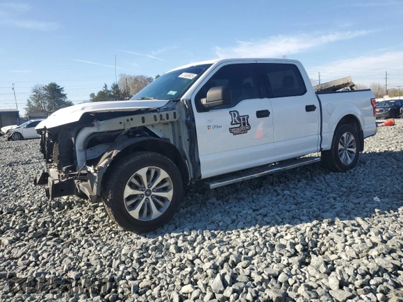 2018 Ford F-150 XL with VIN 1FTEW1CG6JKE47523, listed as a Copart auction lot 47450605 with 109,107 mi miles and Salvage Title. Bid and sale history available at carsss.com. Image 1.