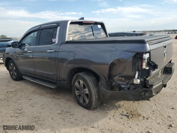 2017 Honda Ridgeline RTL-E with VIN 5FPYK3F79HB022036, listed as a Copart auction lot 88839325 with 57,851 mi miles and Salvage Title. Bid and sale history available at carsss.com. Image 2.