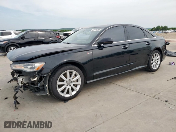 2016 Audi A6 Premium Plus with VIN WAUFGAFC0GN002774, listed as a Copart auction lot 52775355 with 140,188 mi miles and Salvage Title. Bid and sale history available at DreamBid. Image 1.