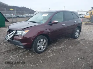 2009 Acura MDX Tech Pkg with VIN 2HNYD28679H510960, listed as a IAAI auction lot 41630843 with 129,126 mi miles. Bid and sale history available at carsss.com. Image 2.