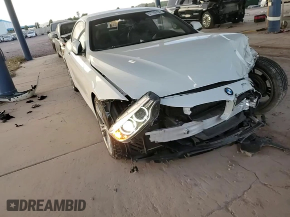 2016 BMW 4 Series 428i with VIN WBA3V7C50G5A27923, listed as a Copart auction lot 87709705 with 57,889 mi miles and Salvage title. Bid and sale history available at DreamBid. Image 10.