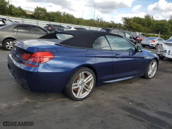2017 BMW 6 Series 640i with VIN WBA6F1C52HGT83459, listed as a Copart auction lot 87805735 with 18,516 mi miles and Salvage Title. Bid and sale history available at carsss.com. Image 3.