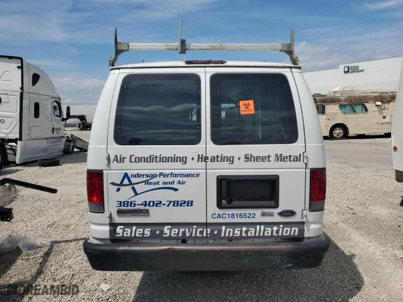 2011 Ford Econoline Cargo Van Commercial with VIN 1FTSS3EL5BDA21431, listed as a Copart auction lot 58396004 with NaN miles and Non Repairable. Bid and sale history available at carsss.com. Image 6.