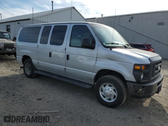 2014 Ford Econoline Cargo Commercial with VIN 1FTNE2EL3EDA87107, listed as a Copart auction lot 45336725 with 205,547 mi miles and Salvage title. Bid and sale history available at DreamBid. Image 4.