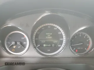2011 Mercedes-Benz C with VIN WDDGF5EB2BA507943, listed as a Copart auction lot 52599975 with 123,581 mi miles and Salvage Title. Bid and sale history available at carsss.com. Image 9.