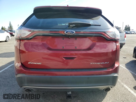 2016 Ford Edge Titanium with VIN 2FMPK3K80GBB04764, listed as a Copart auction lot 45935825 with 65,562 mi miles and Salvage Title. Bid and sale history available at carsss.com. Image 6.