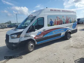 2024 Ford Transit с VIN 1FBVU4X88RKA15056, выставлен на аукционе Copart как лот 50332755 с пробегом 4 446 миль миль и Списание • Salvage title. История ставок и продаж доступна на DreamBid. Изображение 1.