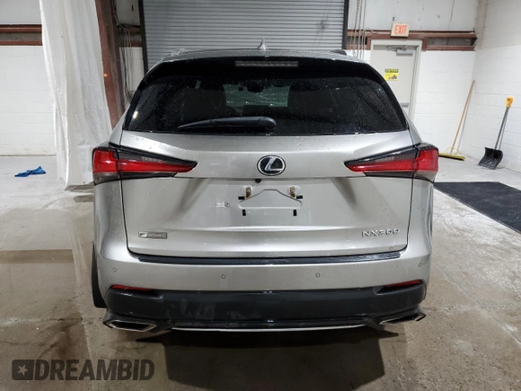 2021 Lexus NX with VIN JTJSARDZ7M2239362, listed as a Copart auction lot 45025115 with 48,509 mi miles and Salvage Title. Bid and sale history available at carsss.com. Image 6.