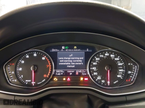 2021 Audi A4 S line Premium with VIN WAUDAAF44MN005142, listed as a IAAI auction lot 40352248 with 39,570 mi miles and . Bid and sale history available at DreamBid. Image 7.