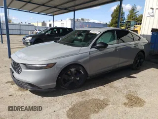 2025 Honda Accord Sport-L with VIN 1HGCY2F76SA007278, listed as a Copart auction lot 45522735 with 7,160 mi miles and Salvage title. Bid and sale history available at DreamBid. Image 1.