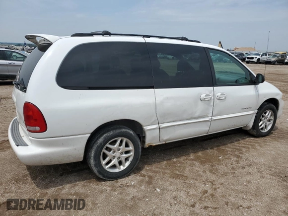 2000 Dodge Caravan SE with VIN 1B4GP44G7YB636078, listed as a Copart auction lot 59387395 with 184,916 mi miles and Salvage title. Bid and sale history available at DreamBid. Image 3.