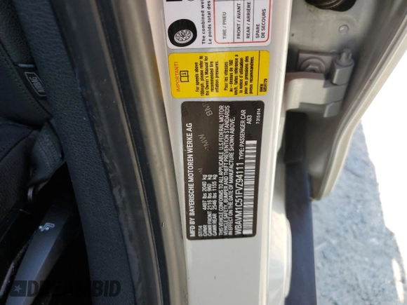 2015 BMW X1 sDrive28i with VIN WBAVM1C51FVZ94111, listed as a Copart auction lot 46981235 with 105,432 mi miles and Salvage Title. Bid and sale history available at carsss.com. Image 15.