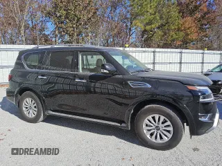 2024 Nissan Armada SV with VIN JN8AY2AC3R9196904, listed as a Copart auction lot 83995844 with 8,688 mi miles and Clean Title. Bid and sale history available at carsss.com. Image 4.