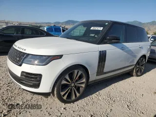 2020 Land Rover Range Rover SV Autobiography Dynamic with VIN SALGW2RE5LA575063, listed as a Copart auction lot 60424275 with 81,501 mi miles and Salvage title. Bid and sale history available at DreamBid. Image 1.