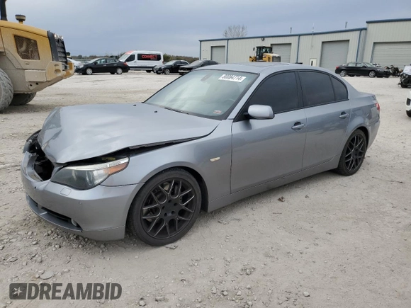 2006 BMW 5 Series 550i with VIN WBANB53526CP02300, listed as a Copart auction lot 80084714 with Not Provided miles and Salvage Title. Bid and sale history available at DreamBid. Image 1.