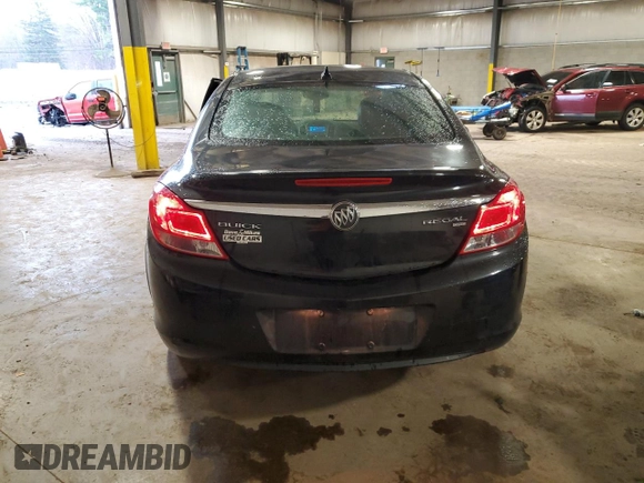 2011 Buick Regal CXL RL1 with VIN W04GN5EC5B1084016, listed as a Copart auction lot 49895065 with 125,129 mi miles and Salvage Title. Bid and sale history available at carsss.com. Image 6.