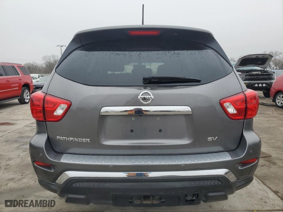 2017 Nissan Pathfinder SV with VIN 5N1DR2MN4HC676319, listed as a Copart auction lot 43793655 with 108,037 mi miles and Salvage Title. Bid and sale history available at carsss.com. Image 6.