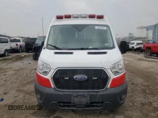 2021 Ford Transit z VIN 1FDBR1CG2MKA65340, wystawiony jako Copart lot #56920445 z przebiegiem Nie podano mil oraz Szkoda całkowita • Salvage title. Historia ofert i sprzedaży dostępna na DreamBid. Obrazek 5.