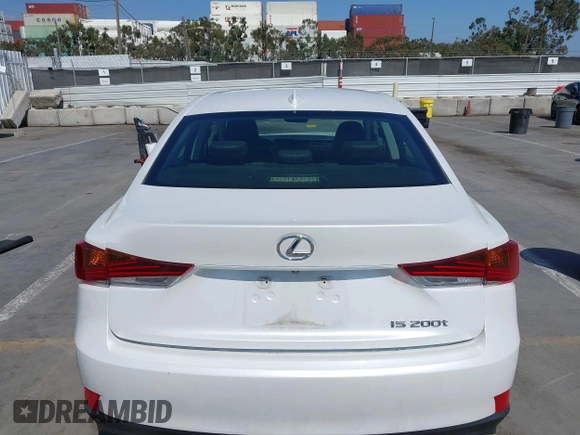 2017 Lexus IS 200t with VIN JTHBA1D20H5051051, listed as a IAAI auction lot 42142240 with 92,002 mi miles and . Bid and sale history available at DreamBid. Image 15.