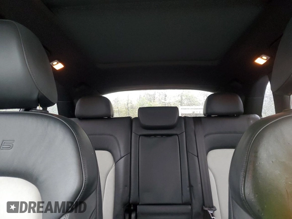 2015 Audi SQ5 Premium Plus with VIN WA1CGAFP0FA125418, listed as a Copart auction lot 58031415 with 156,188 mi miles and Salvage title. Bid and sale history available at DreamBid. Image 10.
