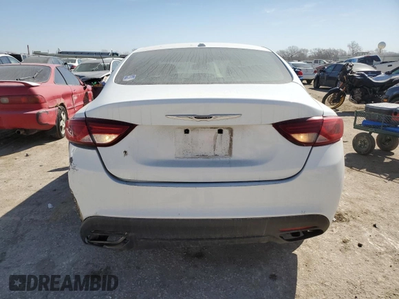 2015 Chrysler 200 S with VIN 1C3CCCBB8FN563608, listed as a Copart auction lot 49098325 with 157,780 mi miles and Salvage Title. Bid and sale history available at carsss.com. Image 6.