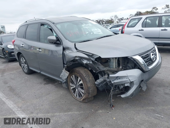 2017 Nissan Pathfinder S with VIN 5N1DR2MN0HC658402, listed as a IAAI auction lot 41857093 with 142,070 mi miles and . Bid and sale history available at DreamBid. Image 1.