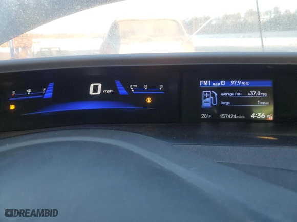 2012 Honda Civic Sdn EX with VIN 2HGFB2F82CH580575, listed as a Copart auction lot 43439415 with 157,424 mi miles and Salvage Title. Bid and sale history available at carsss.com. Image 9.