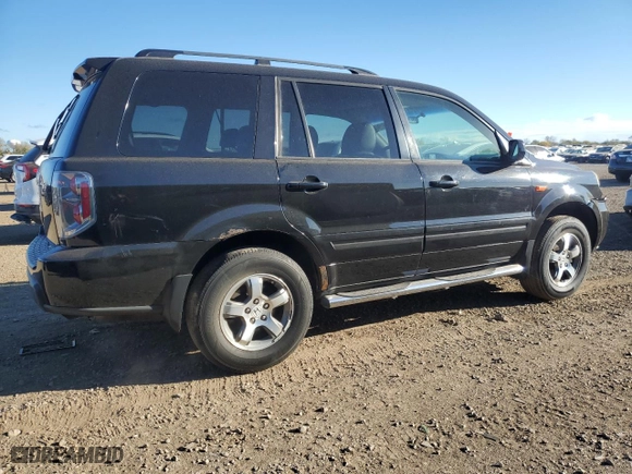 2007 Honda Pilot EX with VIN 5FNYF28457B004335, listed as a Copart auction lot 75429194 with 162,049 mi miles and Salvage Title. Bid and sale history available at carsss.com. Image 3.