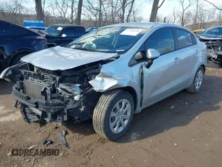 2013 Kia Rio LX with VIN KNADM4A37D6135384, listed as a IAAI auction lot 41740058 with 166,866 mi miles. Bid and sale history available at carsss.com. Image 2.