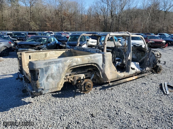 2020 Jeep Gladiator Sport S with VIN 1C6HJTAG8LL137257, listed as a Copart auction lot 87822265 with 0 mi miles and Non Repairable. Bid and sale history available at carsss.com. Image 3.