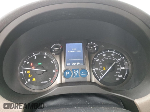 2019 Lexus GX with VIN JTJBM7FX4K5219315, listed as a Copart auction lot 38285593 with 90,449 mi miles. Bid and sale history available at carsss.com. Image 9.