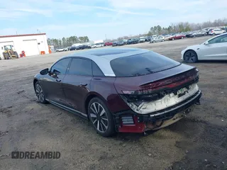 2022 Lucid Air Grand Touring with VIN 50EA1GBA8NA004892, listed as a IAAI auction lot 41553074 with 36,111 mi miles. Bid and sale history available at carsss.com. Image 3.