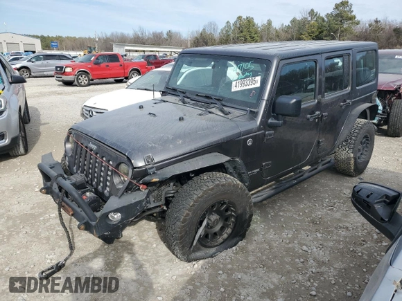 2018 Jeep Wrangler Unlimited Sport with VIN 1C4BJWDG7JL823069, listed as a Copart auction lot 41993395 with 79,434 mi miles and Salvage title. Bid and sale history available at DreamBid. Image 1.