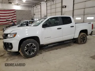2021 Chevrolet Colorado 4WD Z71 with VIN 1GCGTDEN4M1214359, listed as a Copart auction lot 47929185 with 77,084 mi miles and Salvage Title. Bid and sale history available at carsss.com. Image 1.