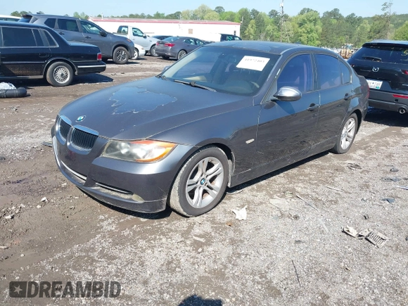 2008 BMW 3 Series 328i with VIN WBAVA37518NL18355, listed as a IAAI auction lot 41972403 with 137,859 mi miles. Bid and sale history available at carsss.com. Image 2.