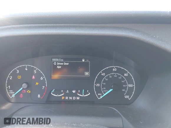 2023 Ford Transit Cargo with VIN 1FTBR1Y81PKB93787, listed as a IAAI auction lot 41253973 with 16,058 mi miles and . Bid and sale history available at DreamBid. Image 7.
