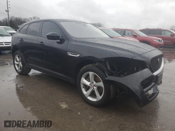 2018 Jaguar F-PACE 30t Premium with VIN SADCJ2GX4JA236479, listed as a Copart auction lot 85607154 with 81,446 mi miles and Salvage Title. Bid and sale history available at carsss.com. Image 4.