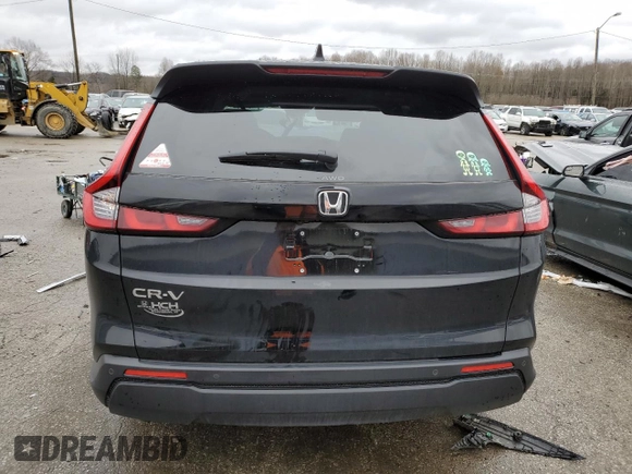 2025 Honda CR-V EX-L with VIN 2HKRS4H76SH418594, listed as a Copart auction lot 85235794 with 3,395 mi miles and Salvage Title. Bid and sale history available at DreamBid. Image 6.