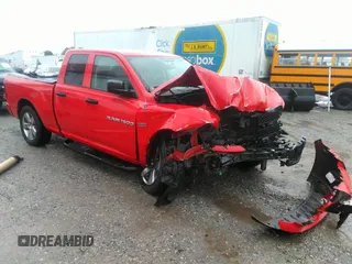 2012 Ram 1500 Express with VIN 1C6RD6FT7CS332002, listed as a IAAI auction lot 35835574 with 142,783 mi miles and . Bid and sale history available at DreamBid. Image 1.