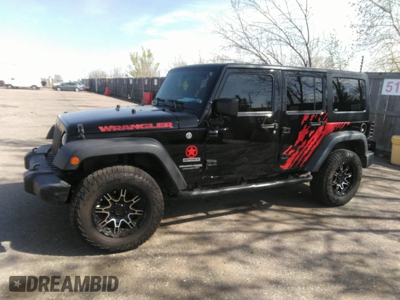 2018 Jeep Wrangler Unlimited Sport S with VIN 1C4BJWDGXJL811661, listed as a IAAI auction lot 42002611 with 86,105 mi miles and . Bid and sale history available at DreamBid. Image 14.